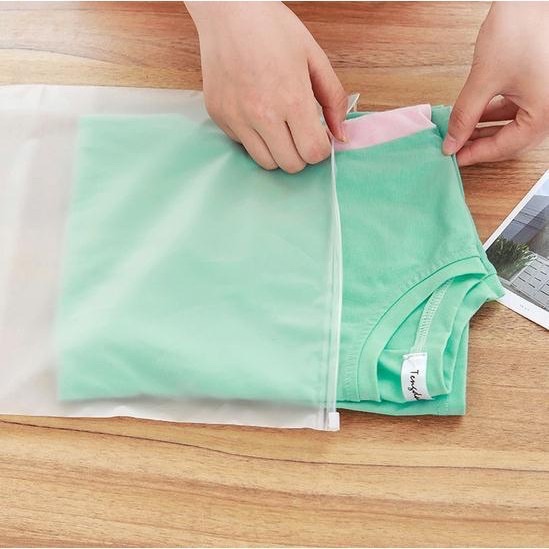 [HCM]Túi zip lụa mờ 30x40 combo 3 cái