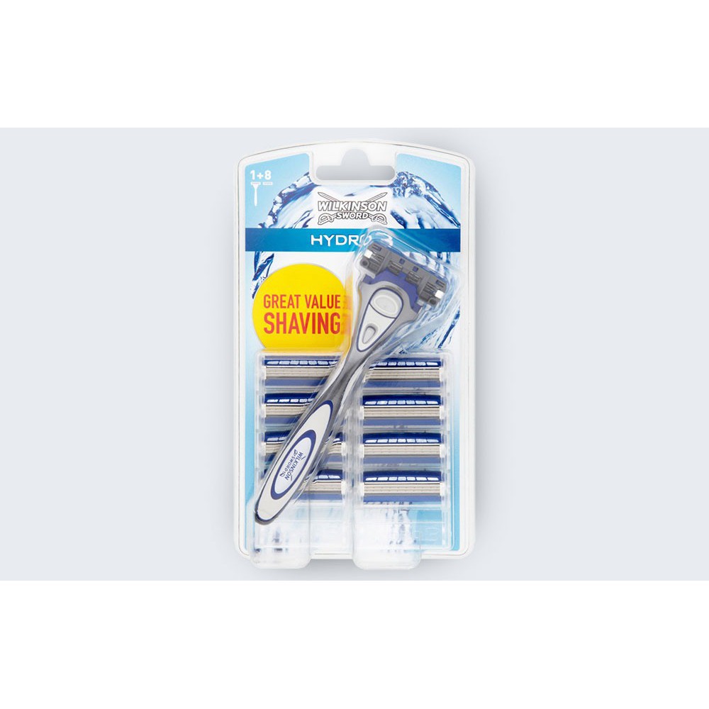Dao Cạo Râu Wilkinson Sword Hydro 3 Cho Nam, 1 + 8 pcs