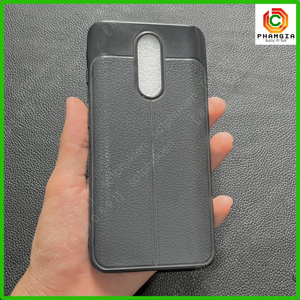 Ốp lưng Xiaomi Redmi 8 loại dẻo đen tpu và loại dẻo đen giả vân da auto viền gồ bảo vệ cam bền đẹp