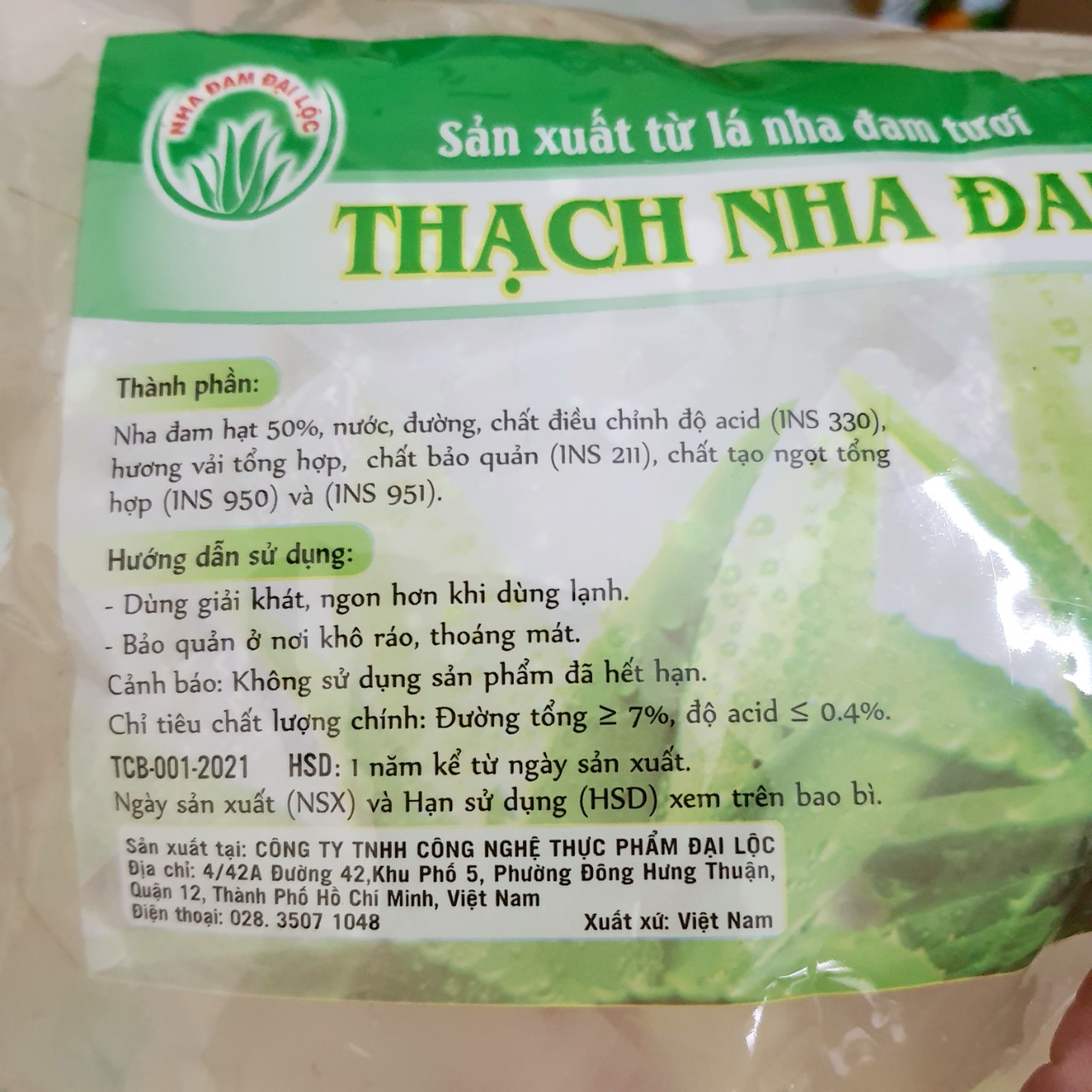 Thạch Nha đam Đại Lộc  túi 1kg