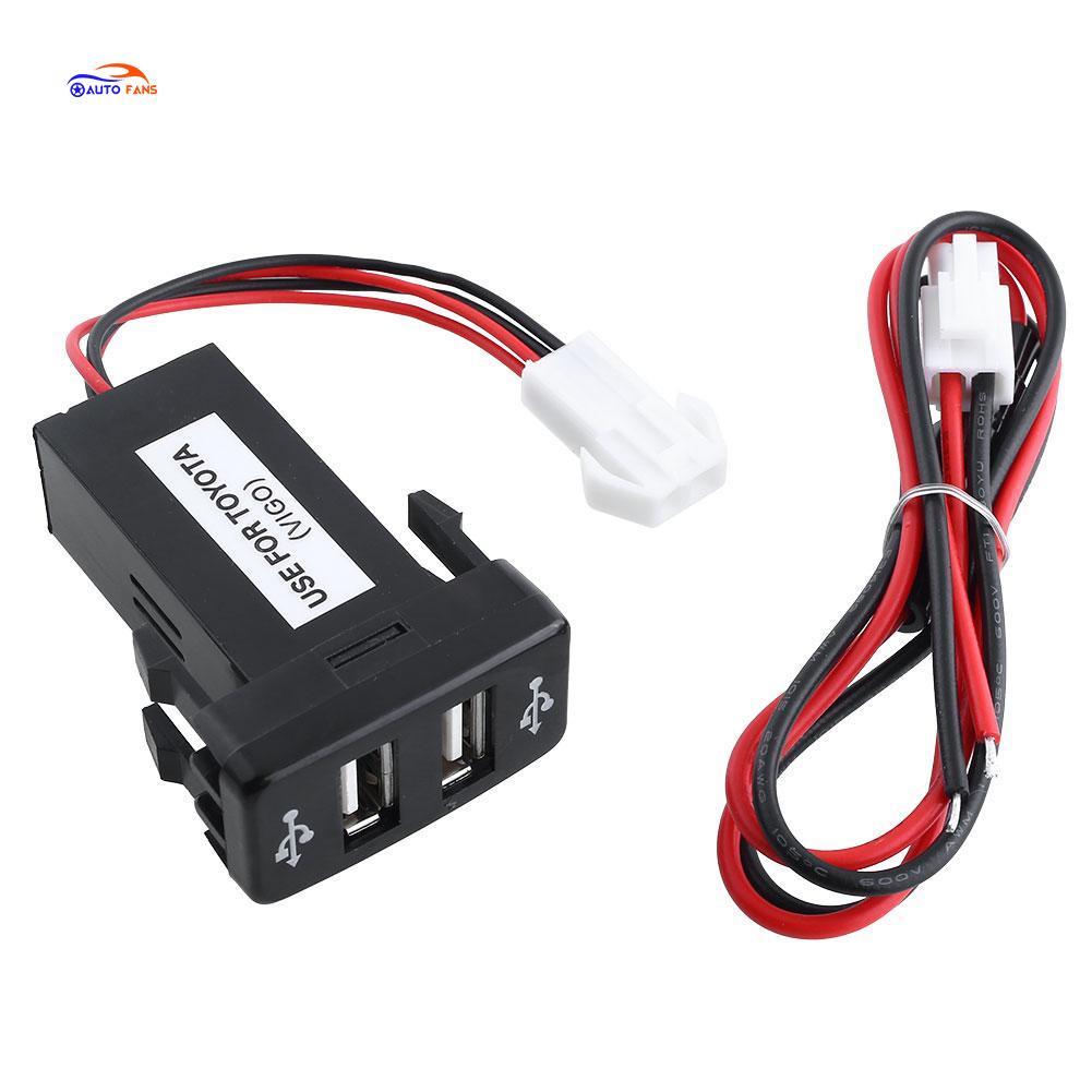 Sạc nhanh chia 2 USB gắn cổng chờ xe hơi