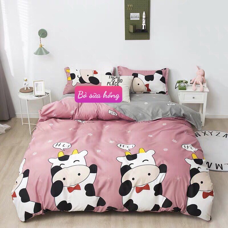 Ga Trải Giường Bo Chun Cotton Poly 1m2x1m9[được chọn mẫu]