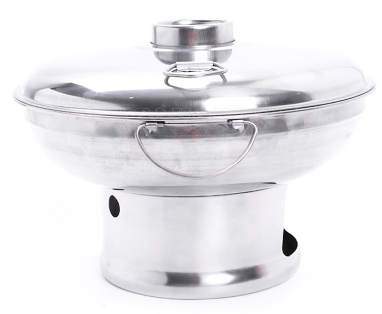 Nồi Lẩu Inox 24 Cm Sử Dụng Cồn/Than