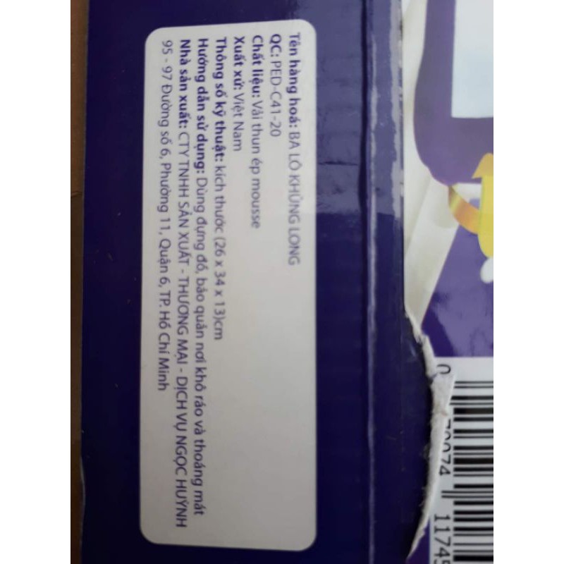 Balo hình khủng long cho bé Pediasure