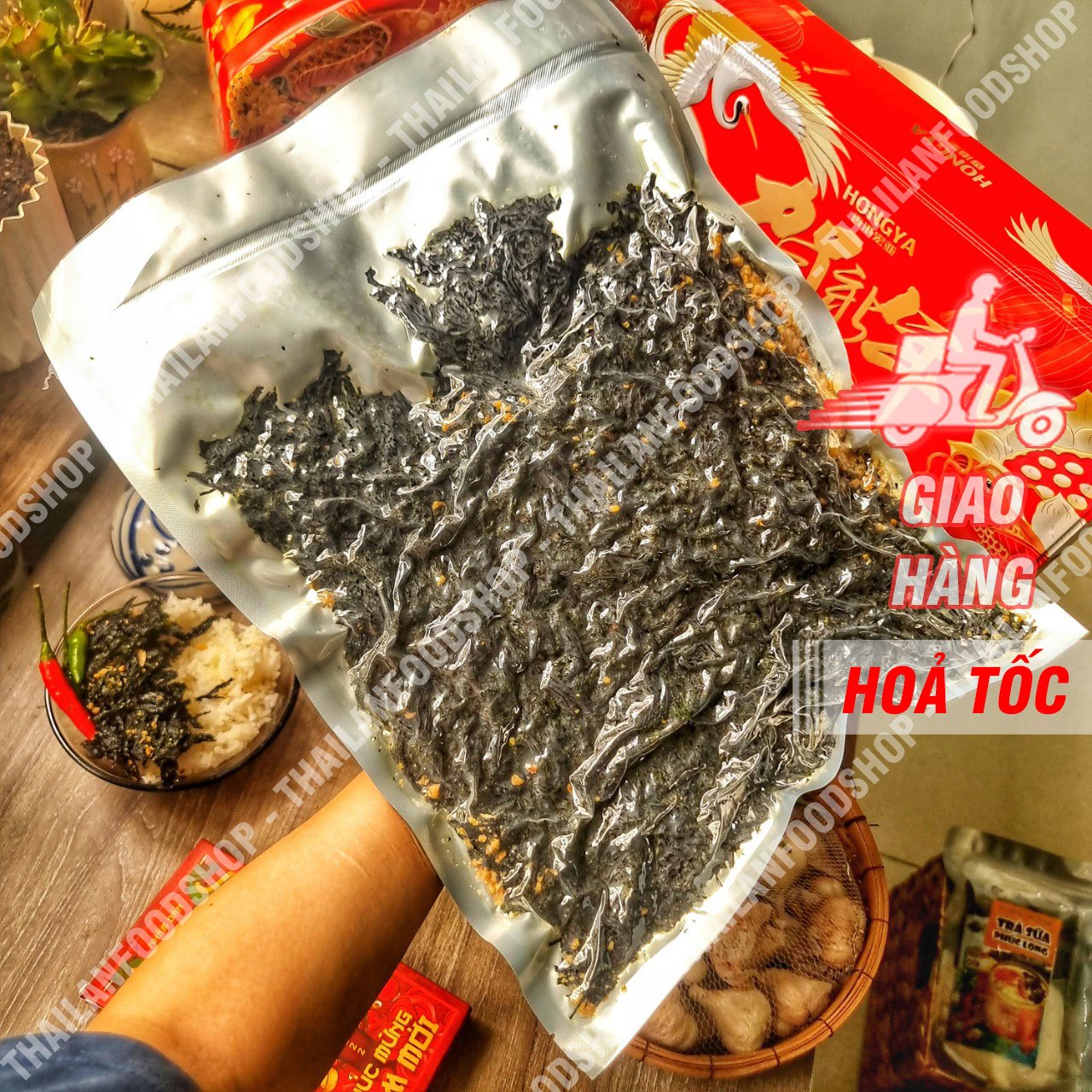 Rong Biển Cháy Tỏi - Lon 250gr