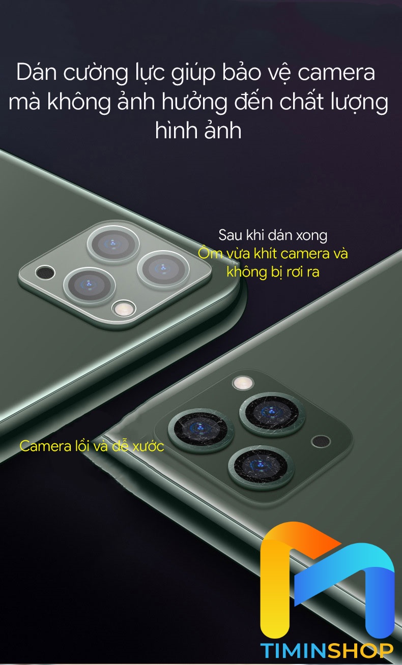 [HCM]Cường lực Camera cho iPhone 12 Pro Max/ 12/ 12 Pro/ Mini