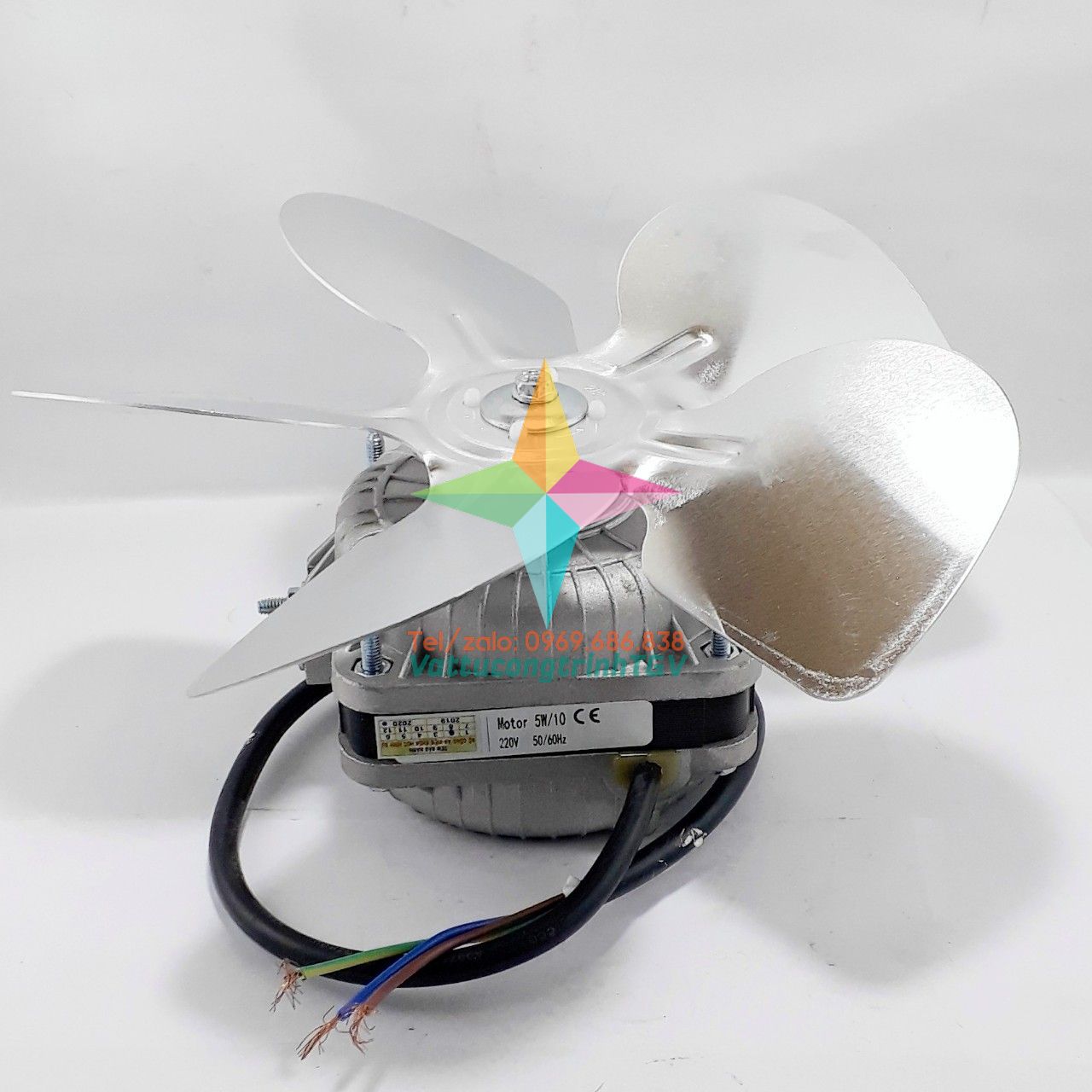 Bộ motor quạt 220V/25W + cánh nhôm 20cm