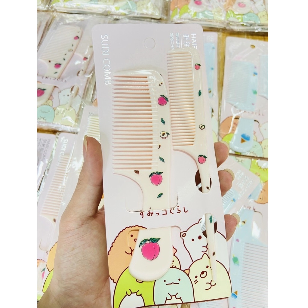 Set 2 Lược Chải Tóc Hình Cute
