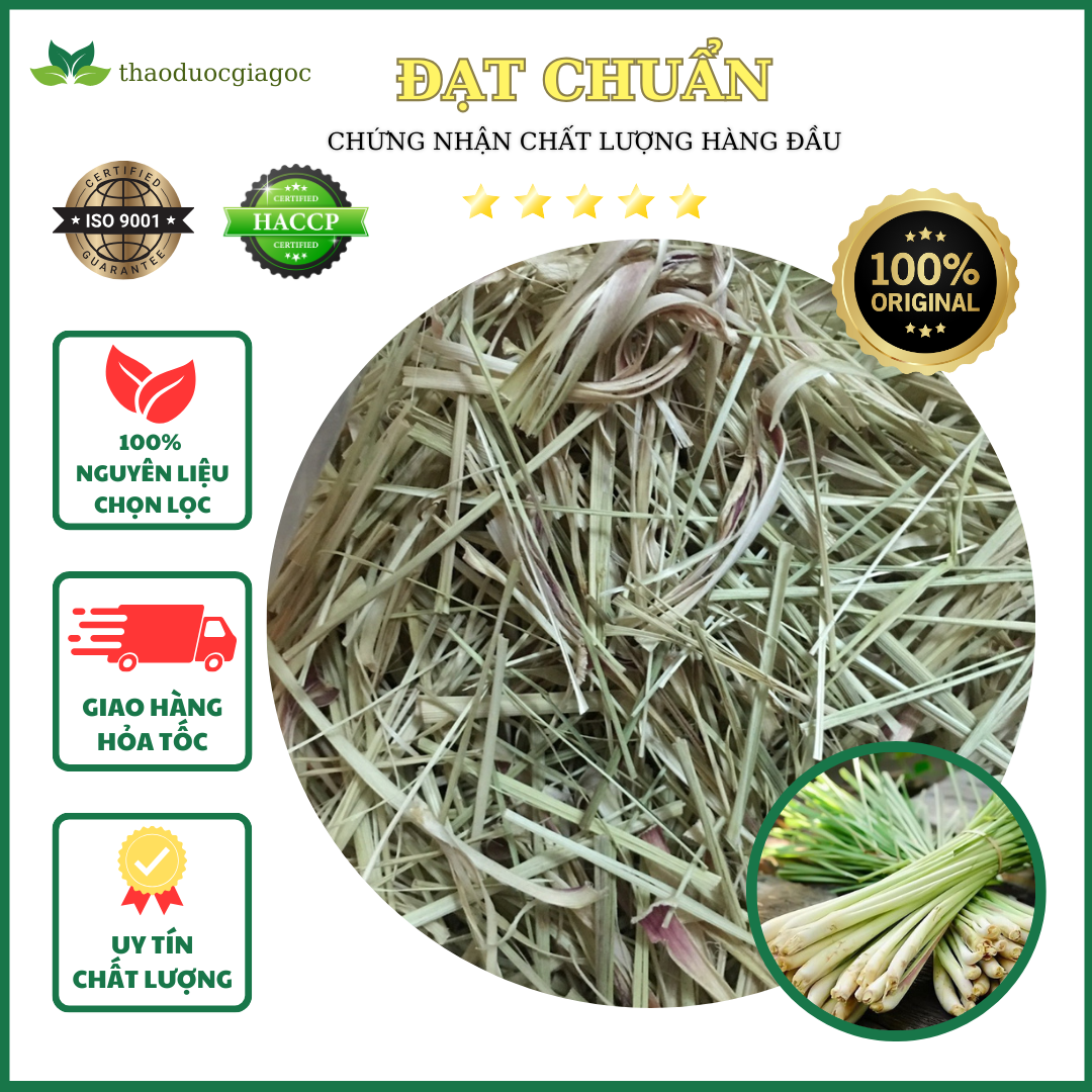 1kg Trà Sả Chanh - Lá sả khô pha trà xông hơi