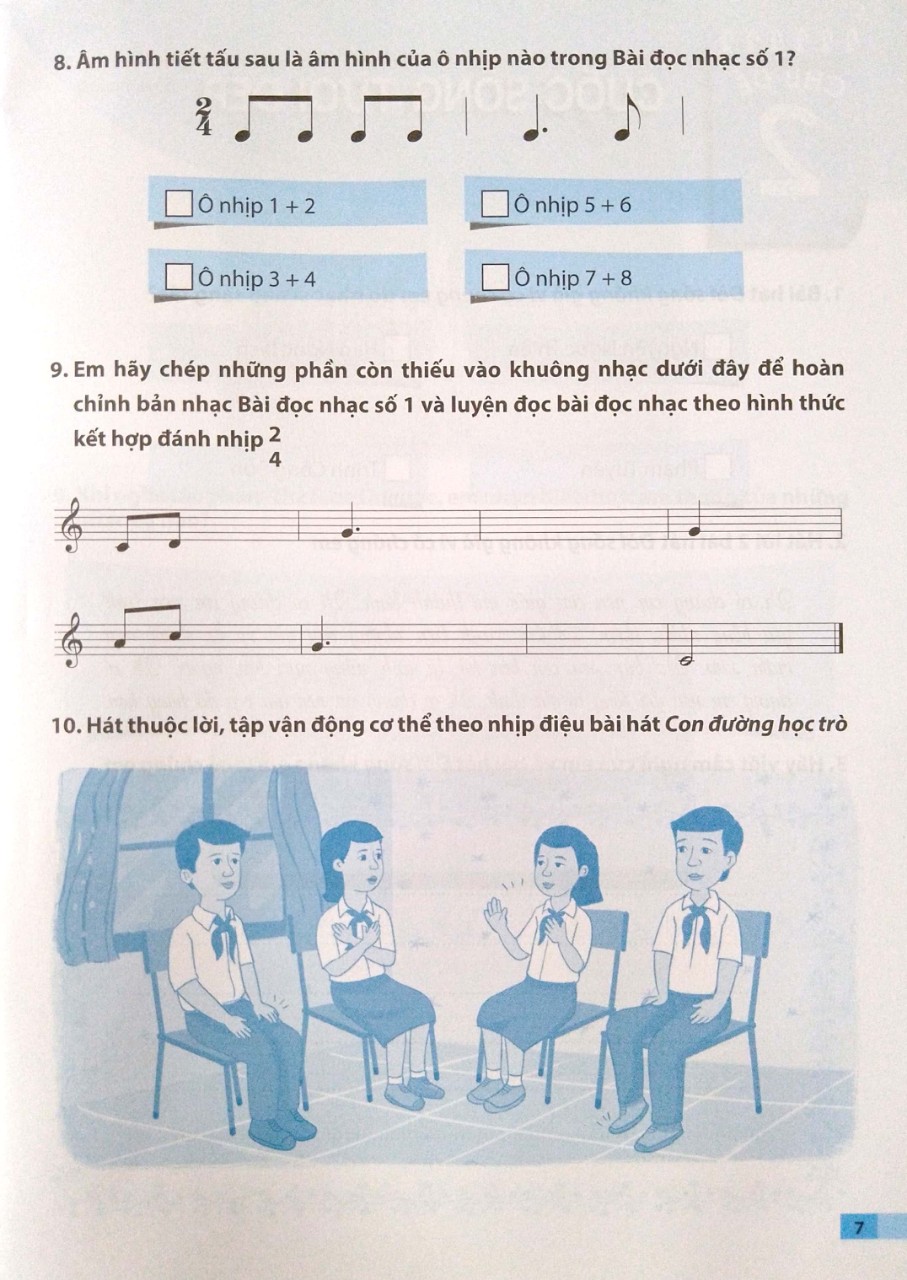 Sách - Bài tập Âm nhạc 6 - Kết nối (bán kèm 1 bút chì)