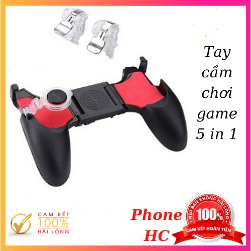 Tay cầm 5 trong 1 chơi game mobile Free Fire PUBG ROS