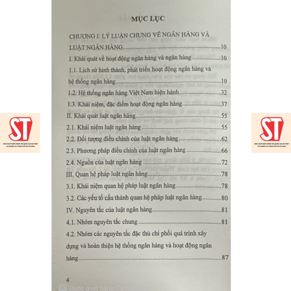 [Sách] Giáo trình Luật ngân hàng HCM (Tái bản lần thứ ba)