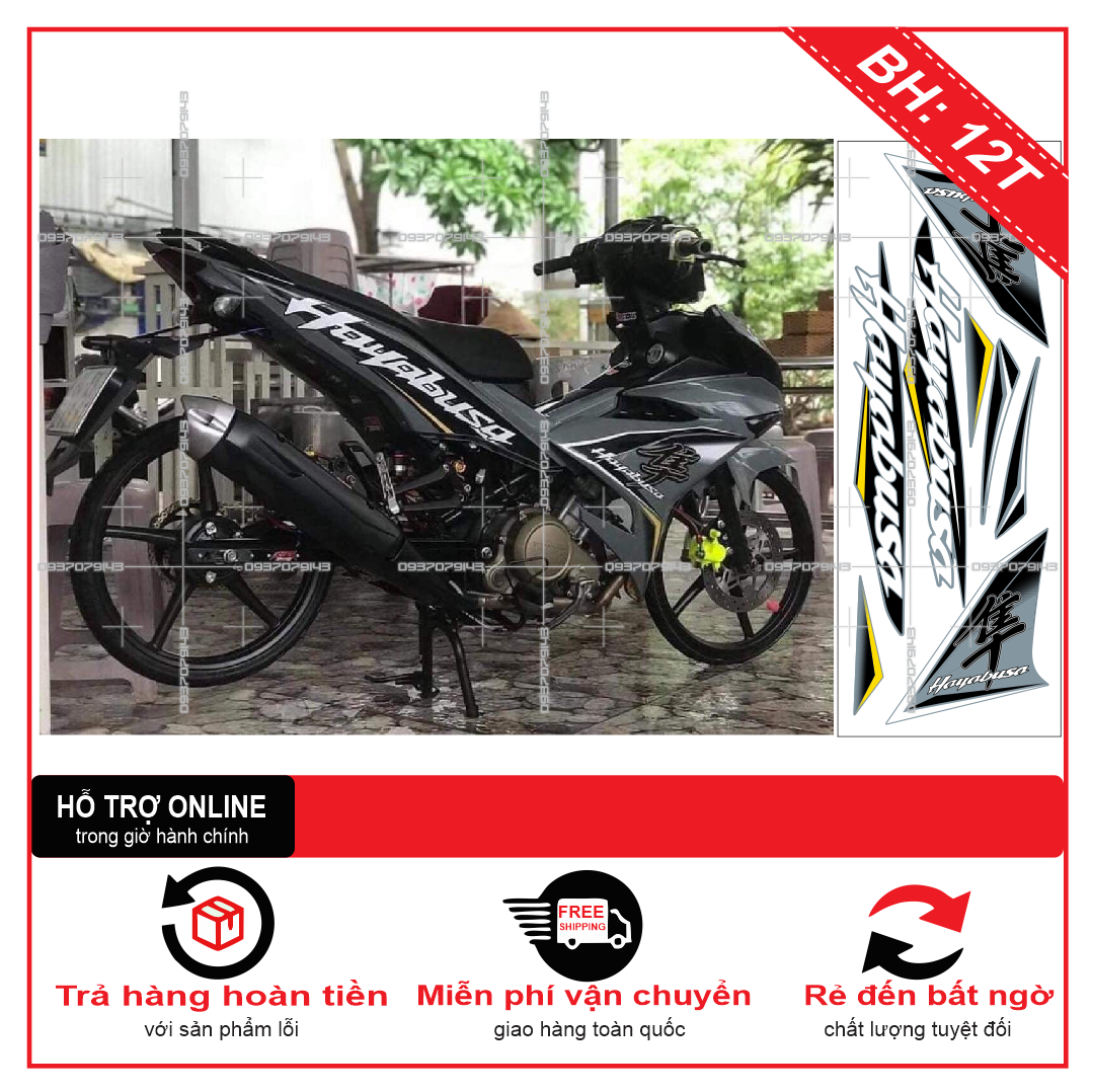TEM XE EXCITER 150 (TEM RỜI EX 150) HAYABUSA XANH