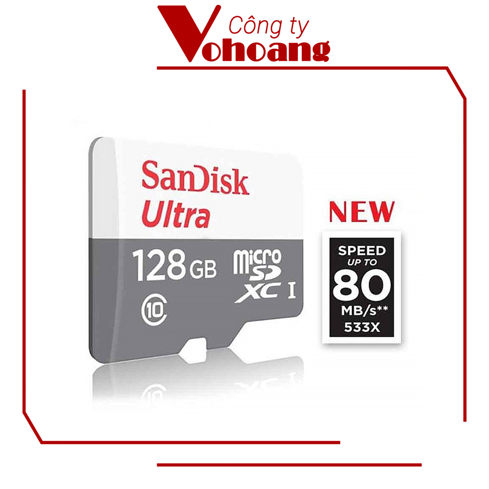 Thẻ nhớ 128GB Sandisk Ultra MicroSD Class 10 100MB/s