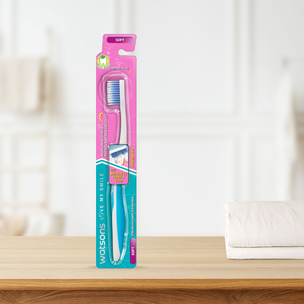 [MUA 2 GIÁ 59K] Bàn Chải Đánh Răng Watsons Sensitive Toothbrush (Soft) 1 cây