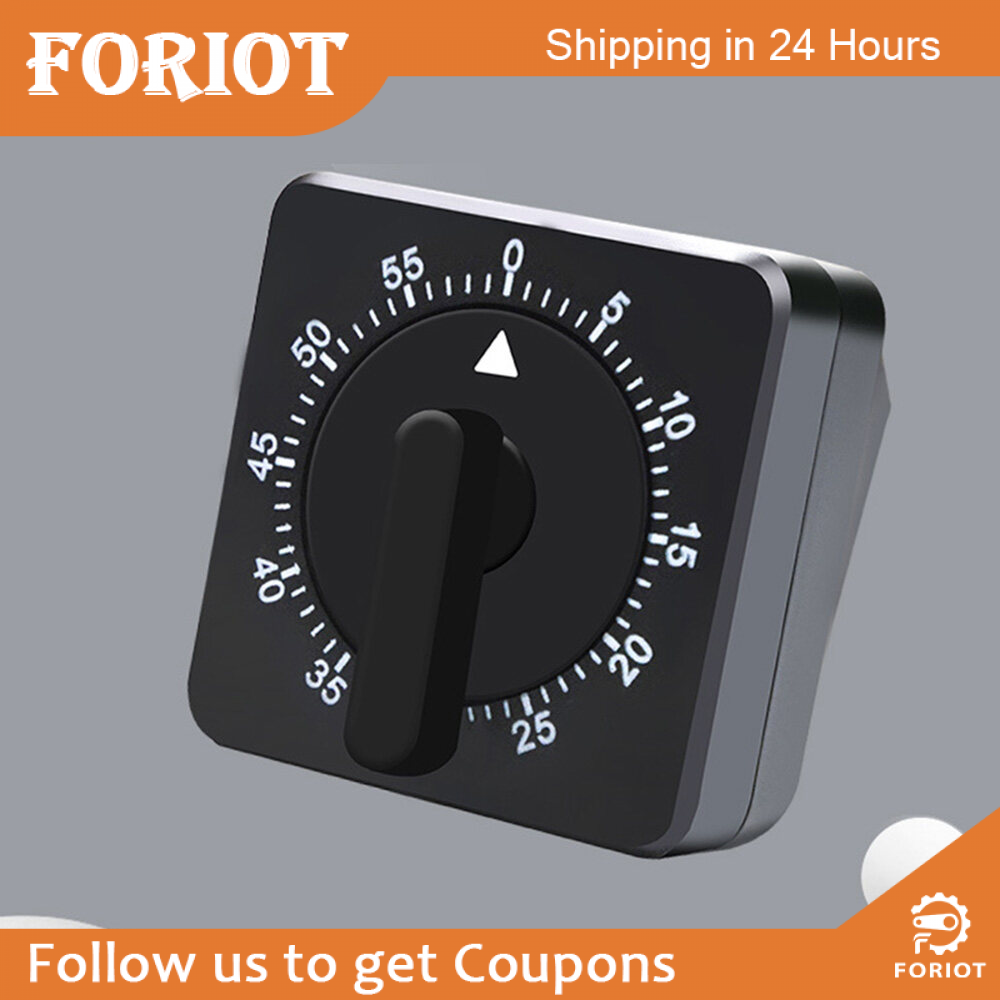 Foriot Bếp Thủ Công Bộ Hẹn Giờ Lên Dây Cót Cơ Học 60 Phút Xoay 360 Độ Quản Lý Thời Gian Nấu Bếp