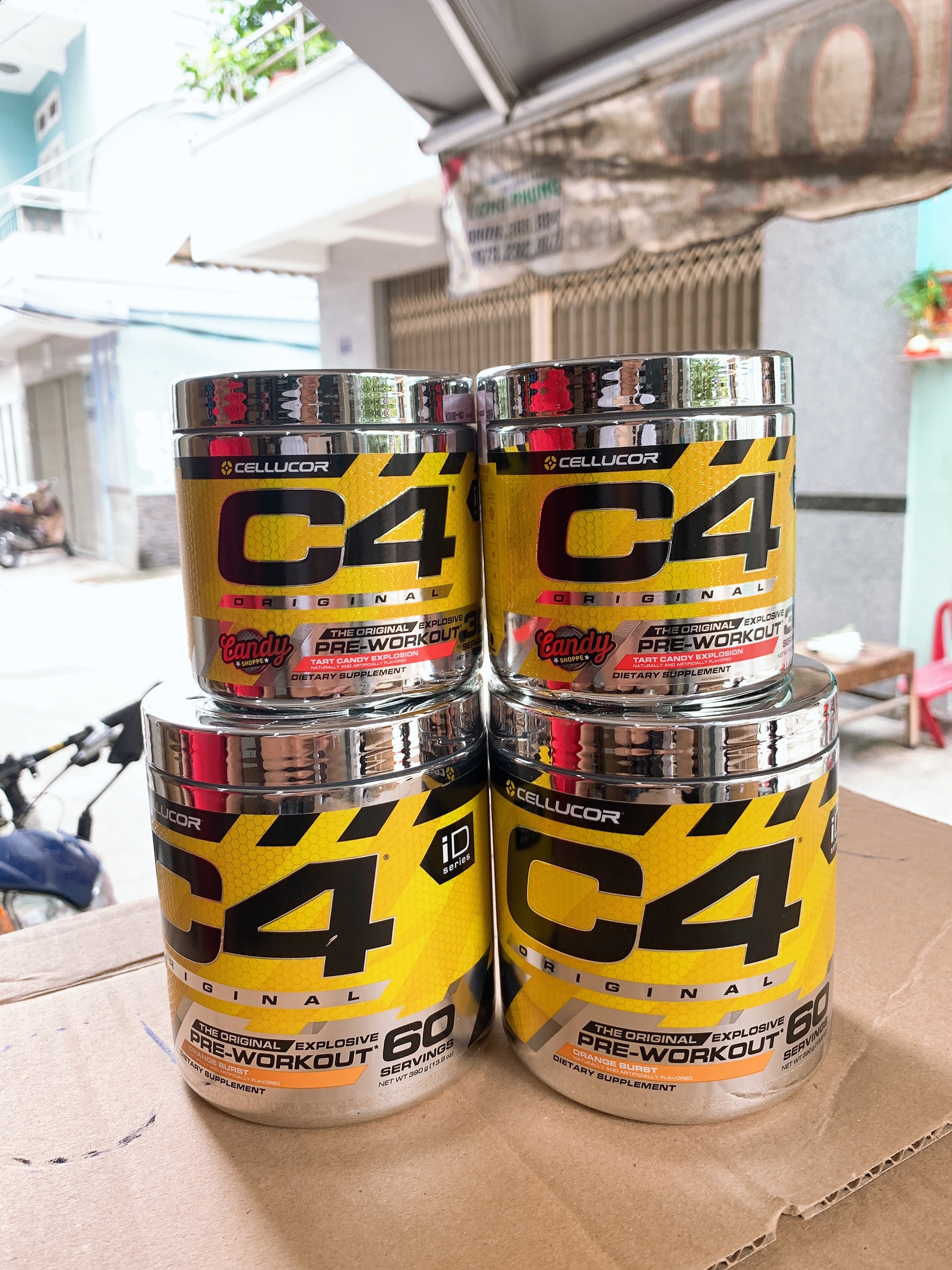PRE WORKOUT C4 - 60 serving Hỗ trợ tăng sức mạnh C4 Cellucor ( 60 Lần dùng )
