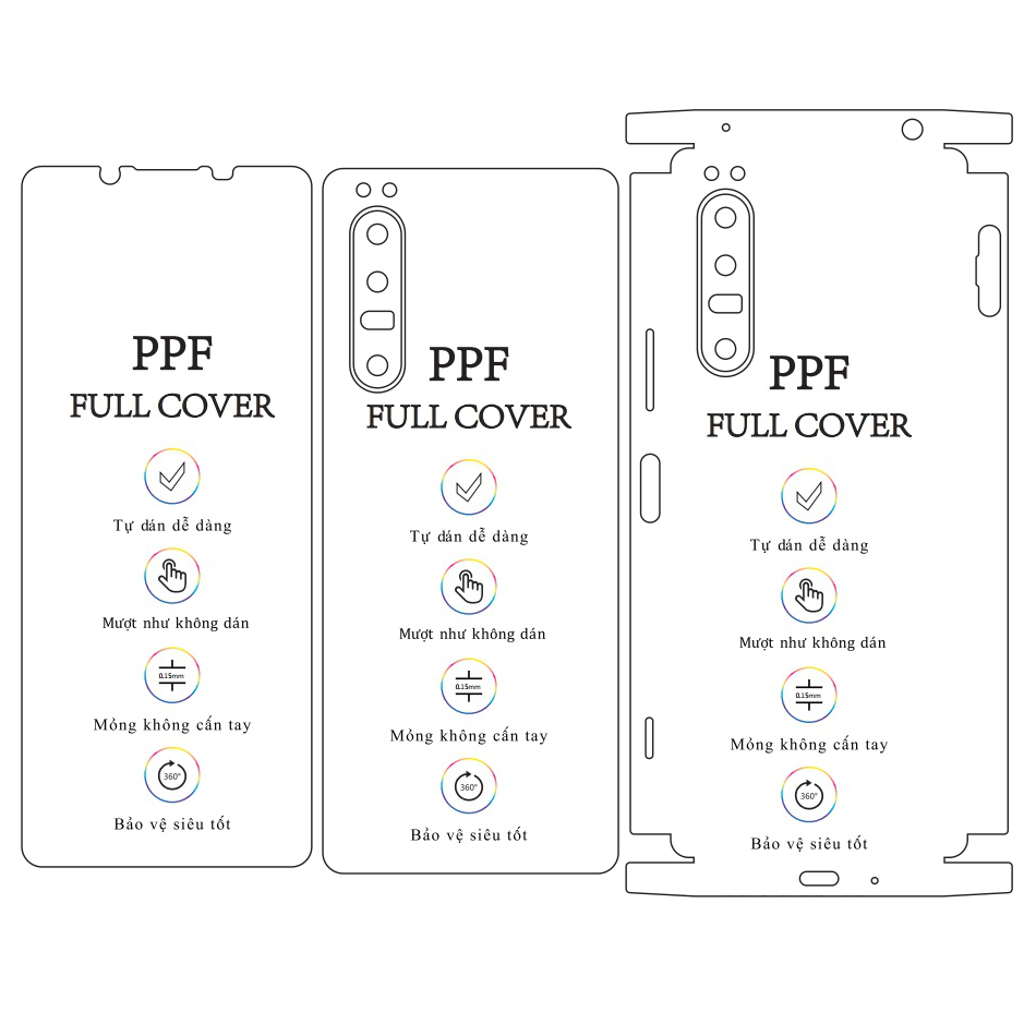 Dán dẻo PPF Xperia 1 Mark 2 – Tặng cường lực camera