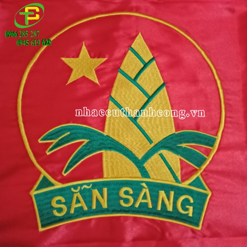 Cờ ĐOÀN Thanh Niên Logo Thêu Sắt Nét