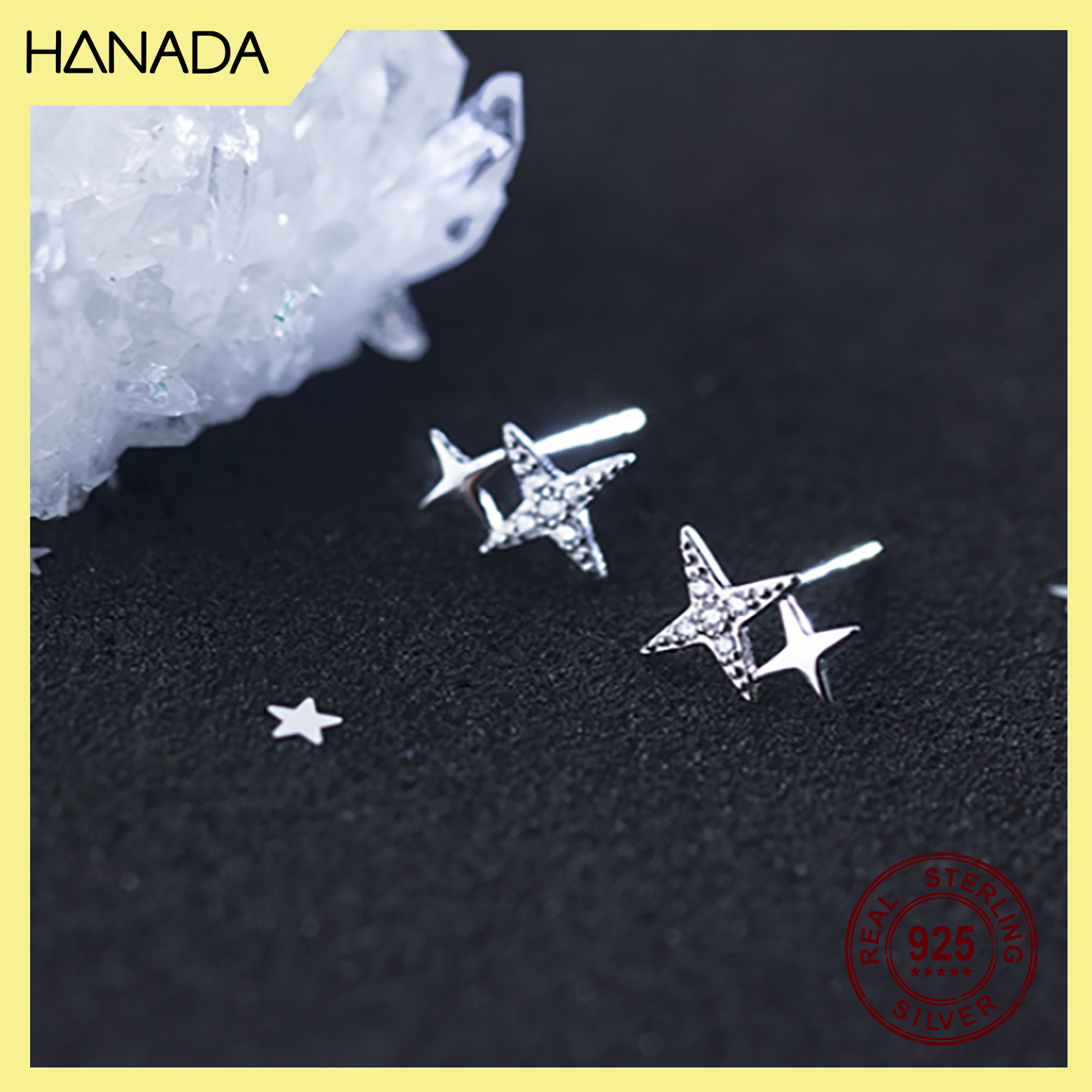 Bông Tai Bạc 925 Hanada Bling Bling 0372 C11