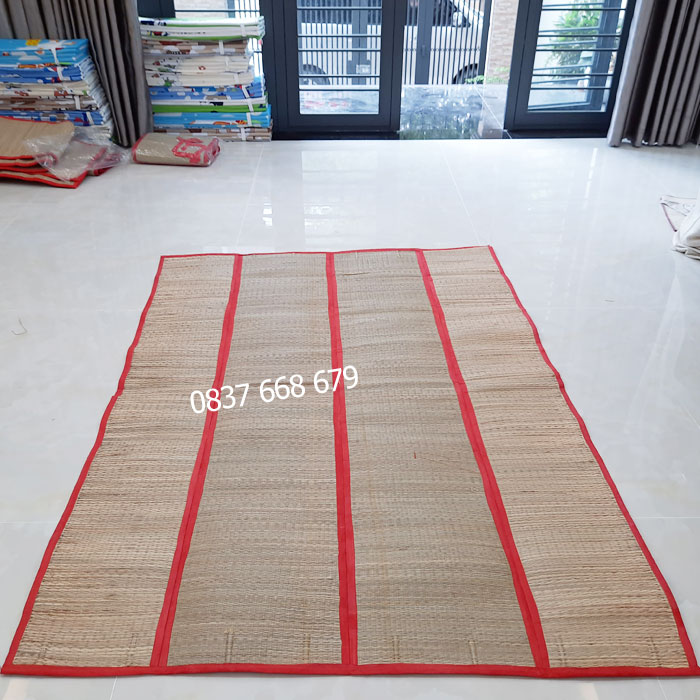 Chiếu cói 1m4 x 1m9 xếp gấp gọn nhẹ