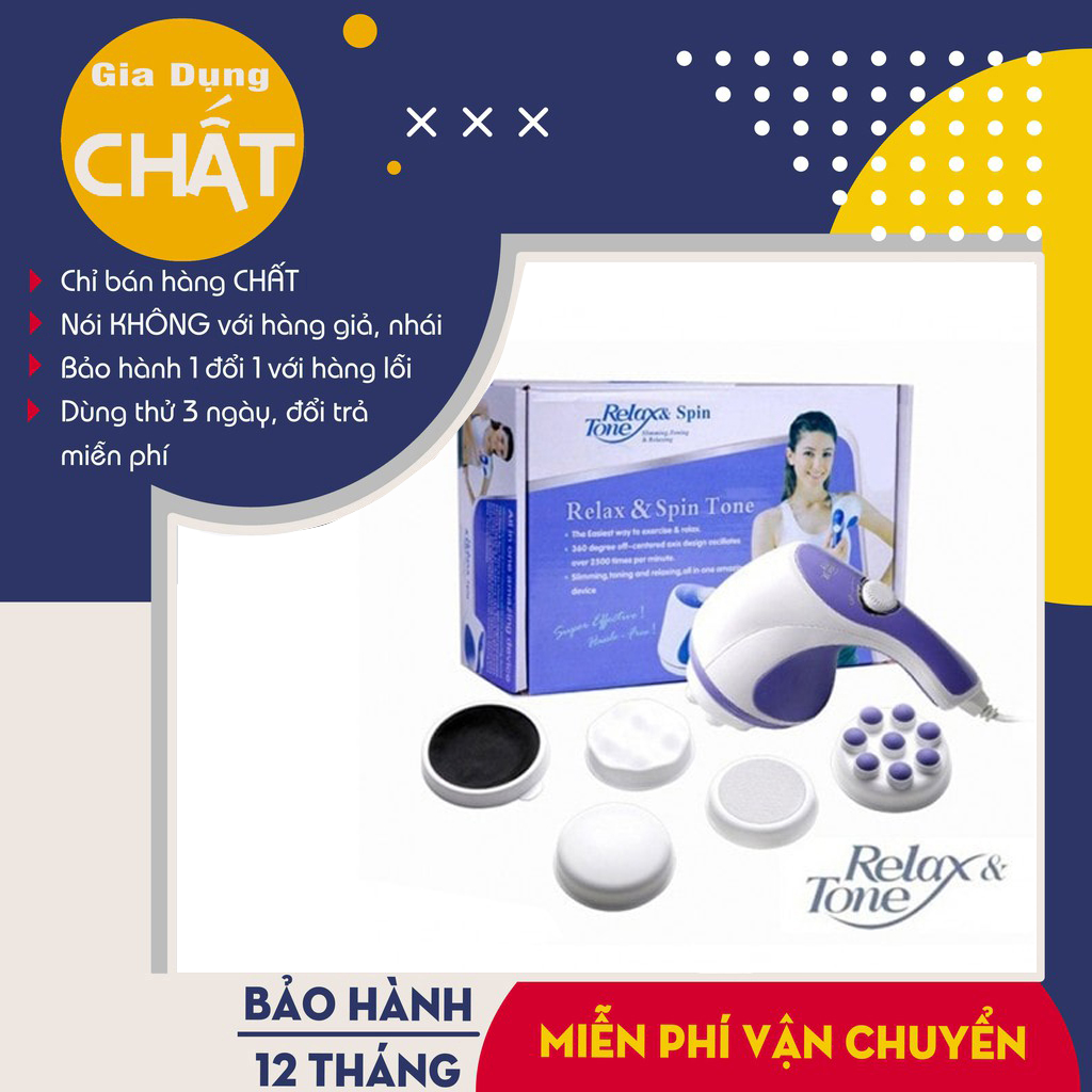Máy massage cầm tay Relax & Spin Tone (3 đầu massage)