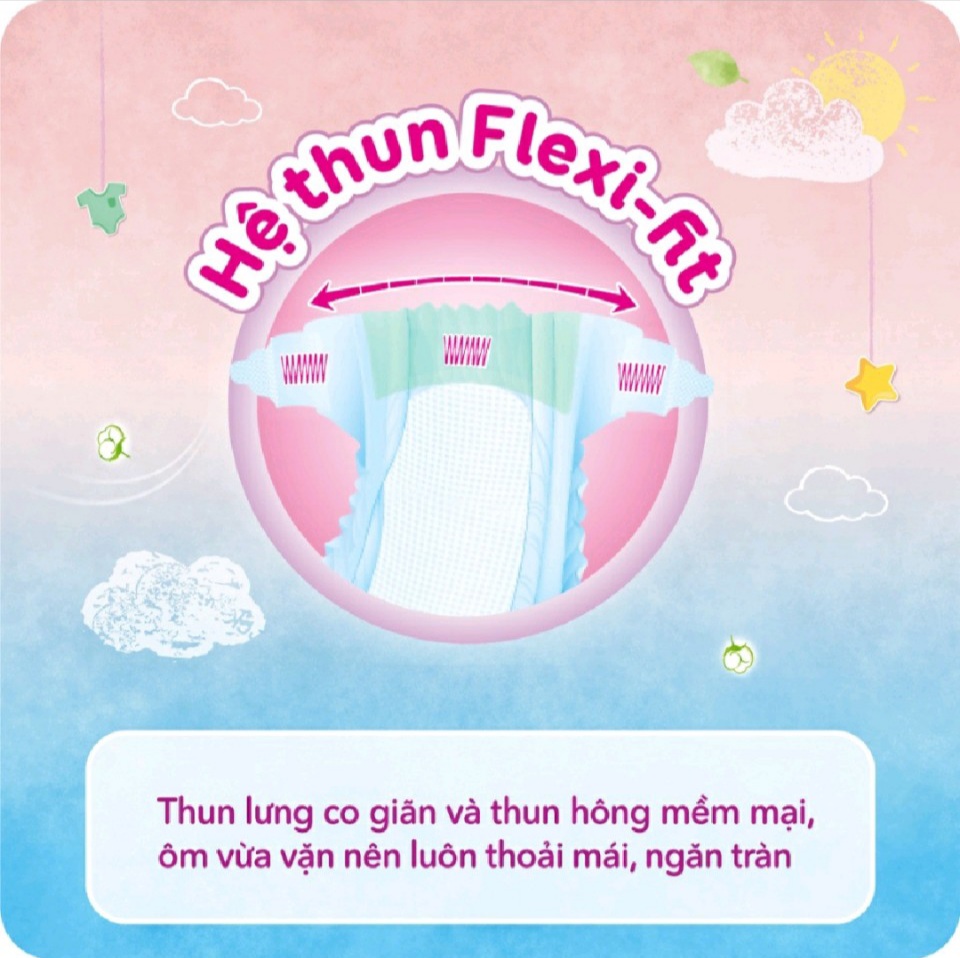 Tã dán Bobby lõi nén cotton-soft 3mm S 54 miếng, S80 miếng (4-8kg)