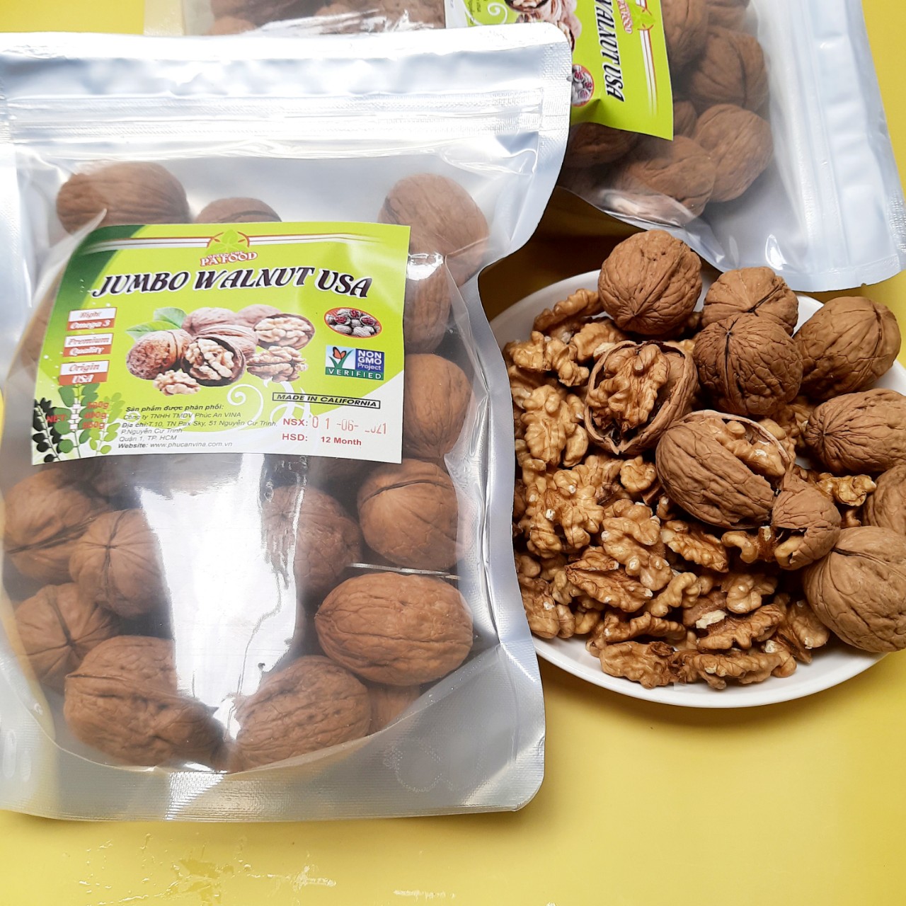 QUẢ ÓC CHÓ VÀNG CHANDLER (MỸ) 500G CUNG CẤP OMEGA3