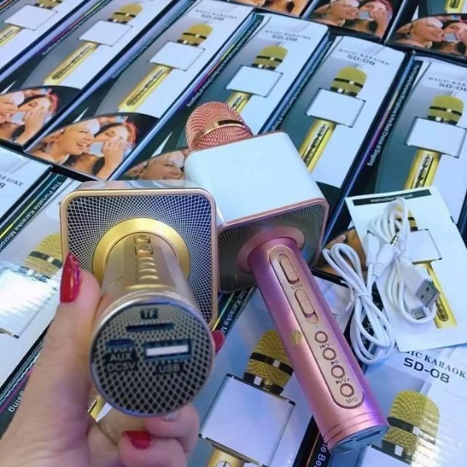 Micro Karaoke Bluetooth SD 08 Cao Cấp, Giá Rẻ, Uy Tín, Chất Lượng