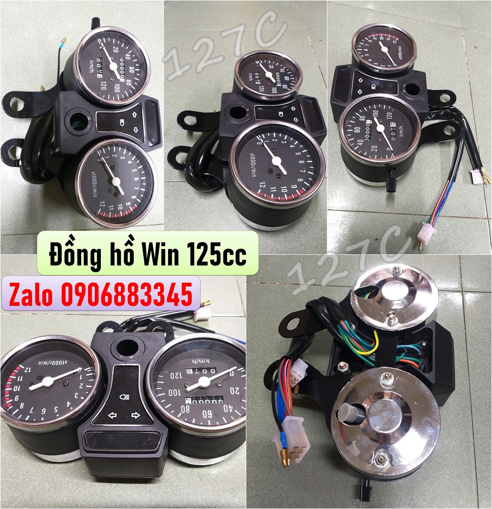 [HCM] Đồng hồ Win 125cc (Tròn đôi)