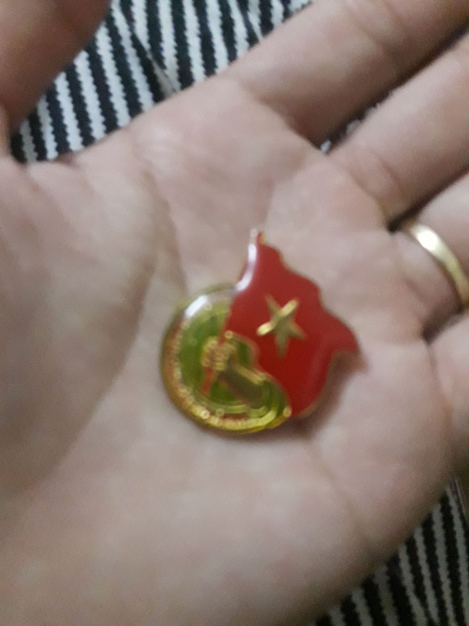 Huy hiệu đoàn loại 1 (100 cái đóng túi zíp 1 cái/túi)