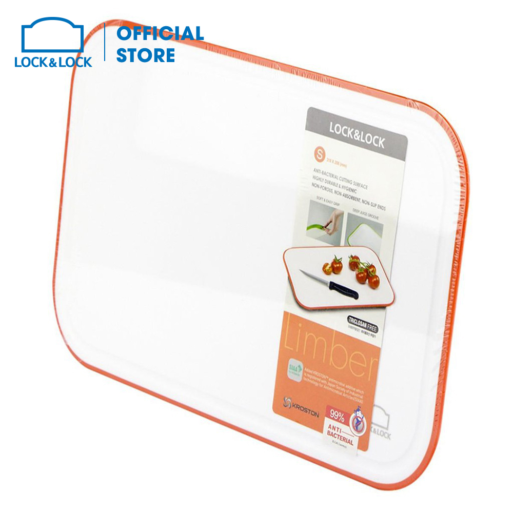 Thớt nhựa Lock&Lock Cookplus Anti Microbial loại Limber cỡ L (màu ngẫu nhiên) - CSC532