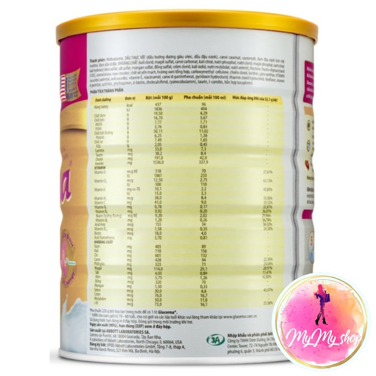 Sữa bột Glucerna (850g)
