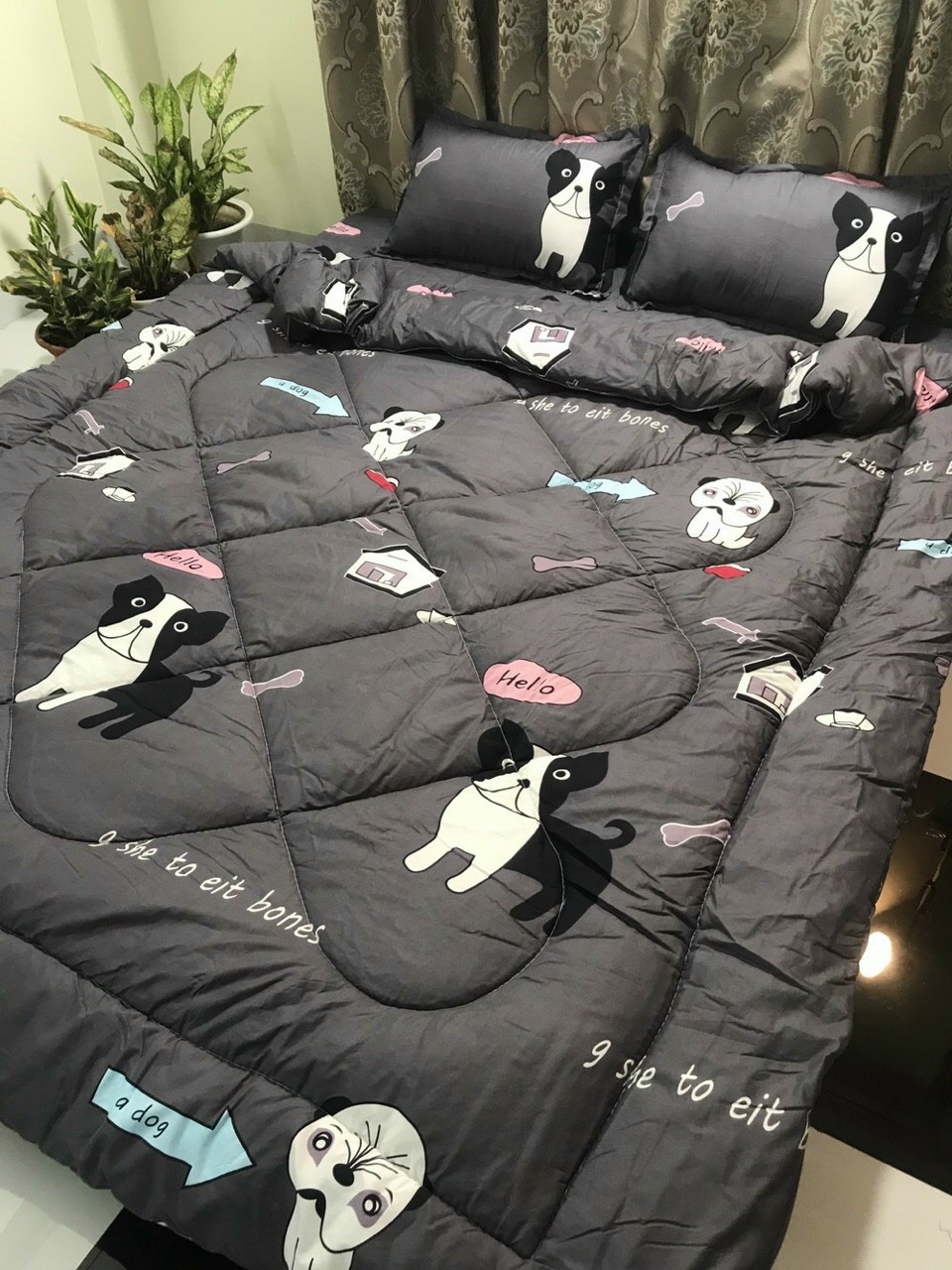 Chăn Phao, Chăn Chần Bông, Cotton Poly Siêu Nhẹ, Siêu Ấm