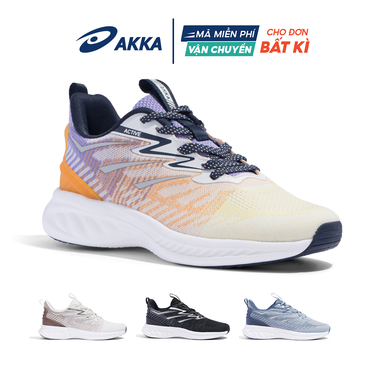 Giày thể thao chạy bộ chính hãng AKKA ACTIVE B2210