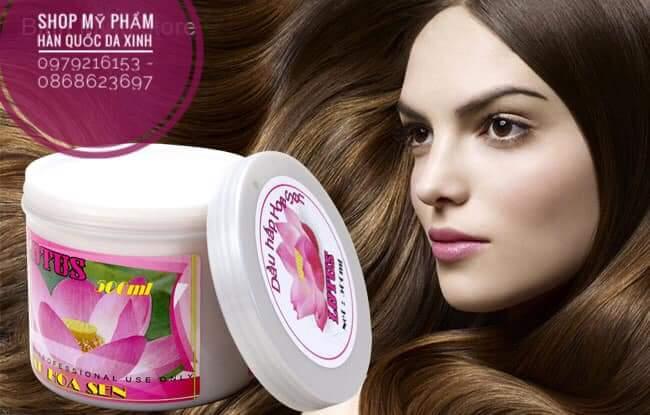 Hấp dầu hoa Sen LoTus 500ml mượt tóc