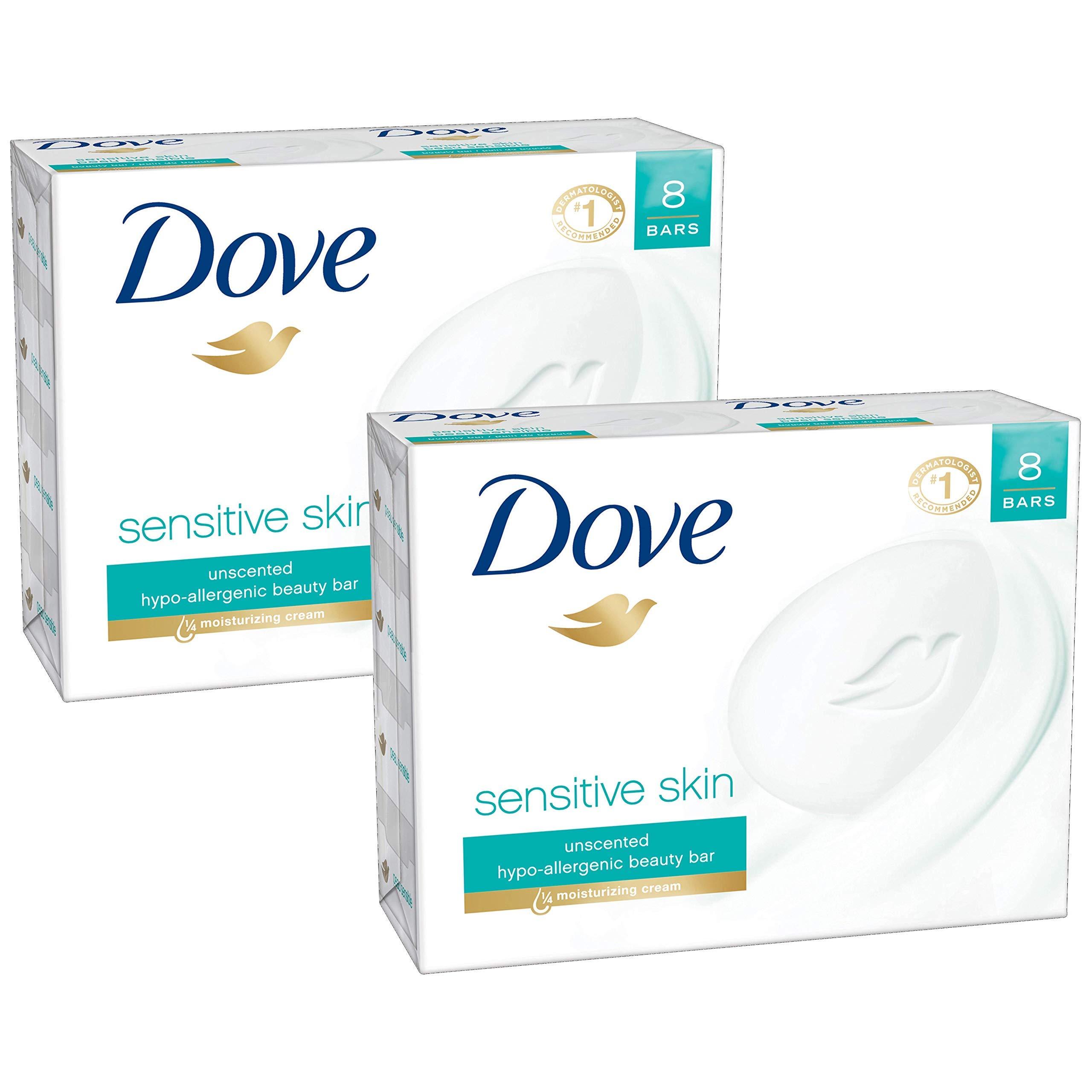 [HÀNG MỸ/NEW] XÀ BÔNG CỤC DOVE SENSITIVE - DÀNH CHO DA NHẠY CẢM