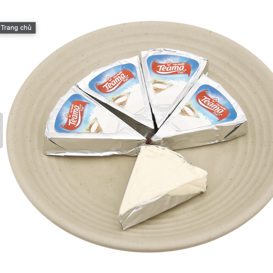 Phô mai Teama hộp 120g (8 miếng)