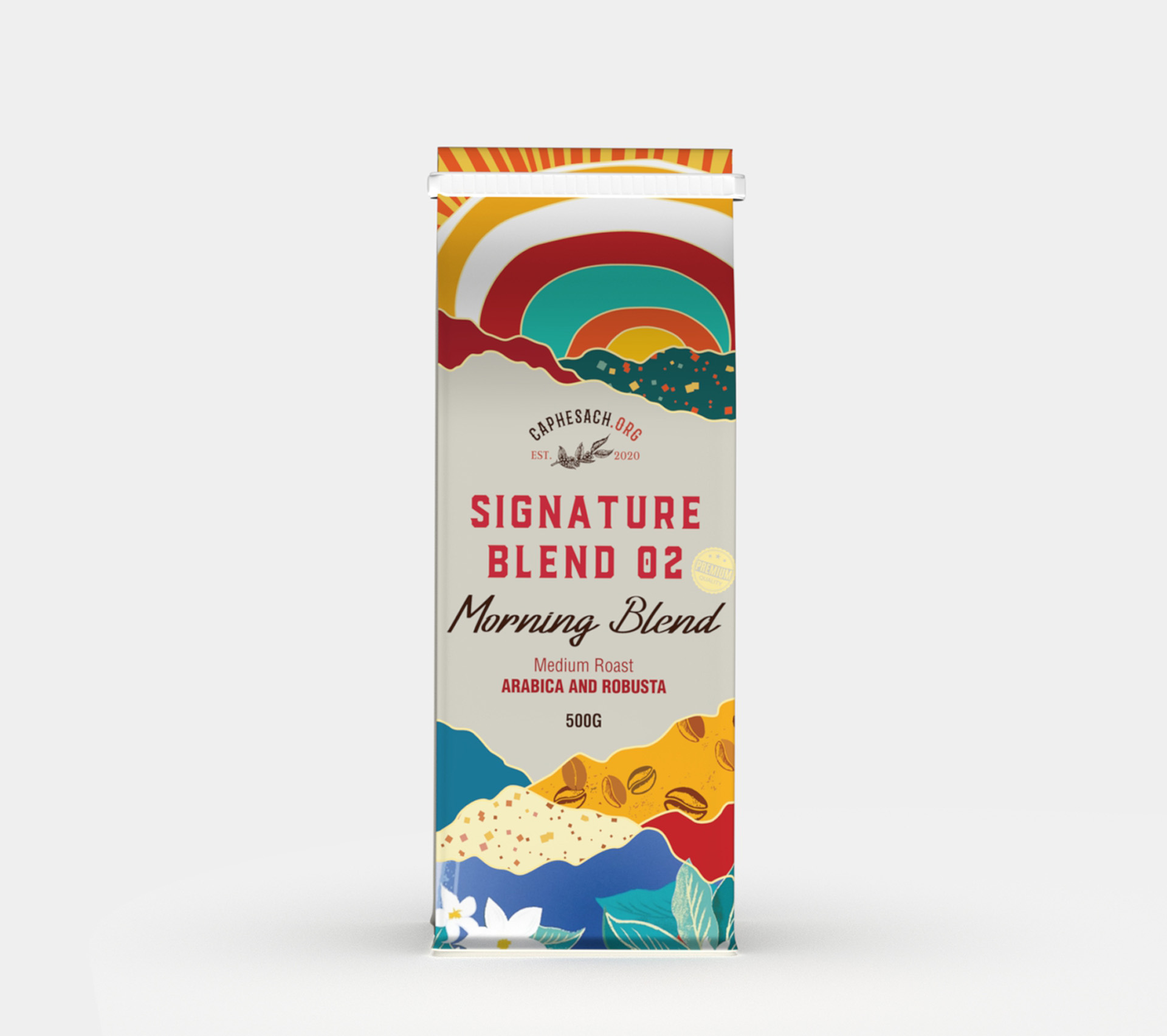 Cà Phê Blend 30 Arabica & 70 Robusta Premium - Morning Blend | Hương chocolate & hạt dẻ | Pha cf sữa