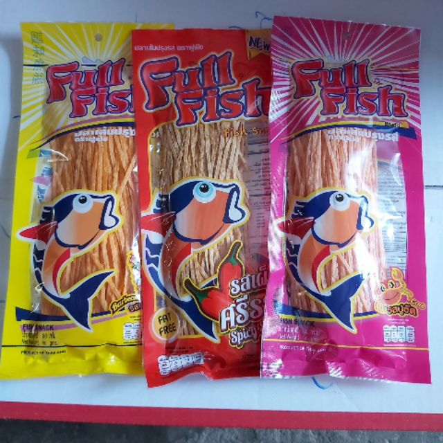 [HCM]Combo 4 gói ( 4 vị) Cá khô sợi Full Fish 80g thái lan 4 vị