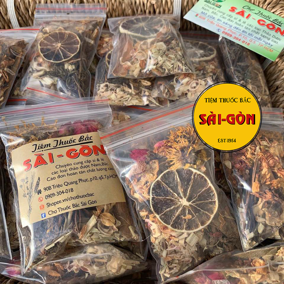 [HCM]Túi Lá Xông Mặt Thải Độc - Set 10 Túi