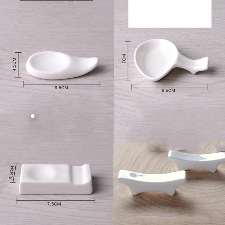 Set 6 gác đũa thìa bằng sứ