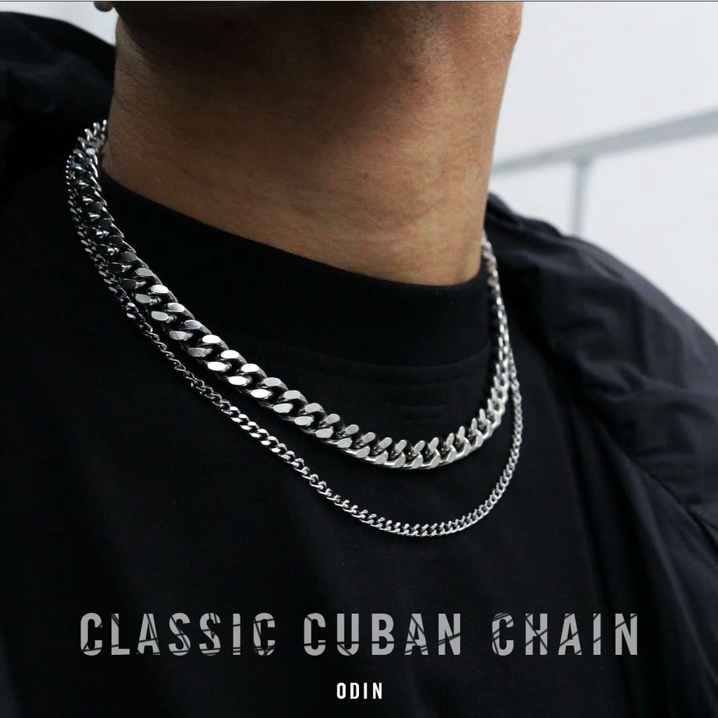 [TẶNG KÈM NHẪN] Dây chuyền lụa mảnh - Titanium Chain - TẶNG KÈM NHẪN - ODIN