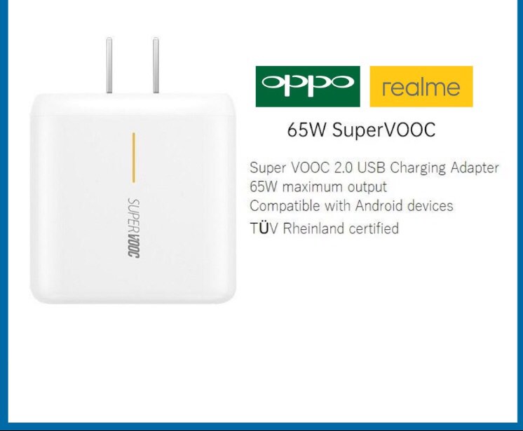 [HCM]Bộ Sạc Nhanh OPPO Reno ACE Super VOOC 2.0 65W - Cáp USB-C Chính Hãng