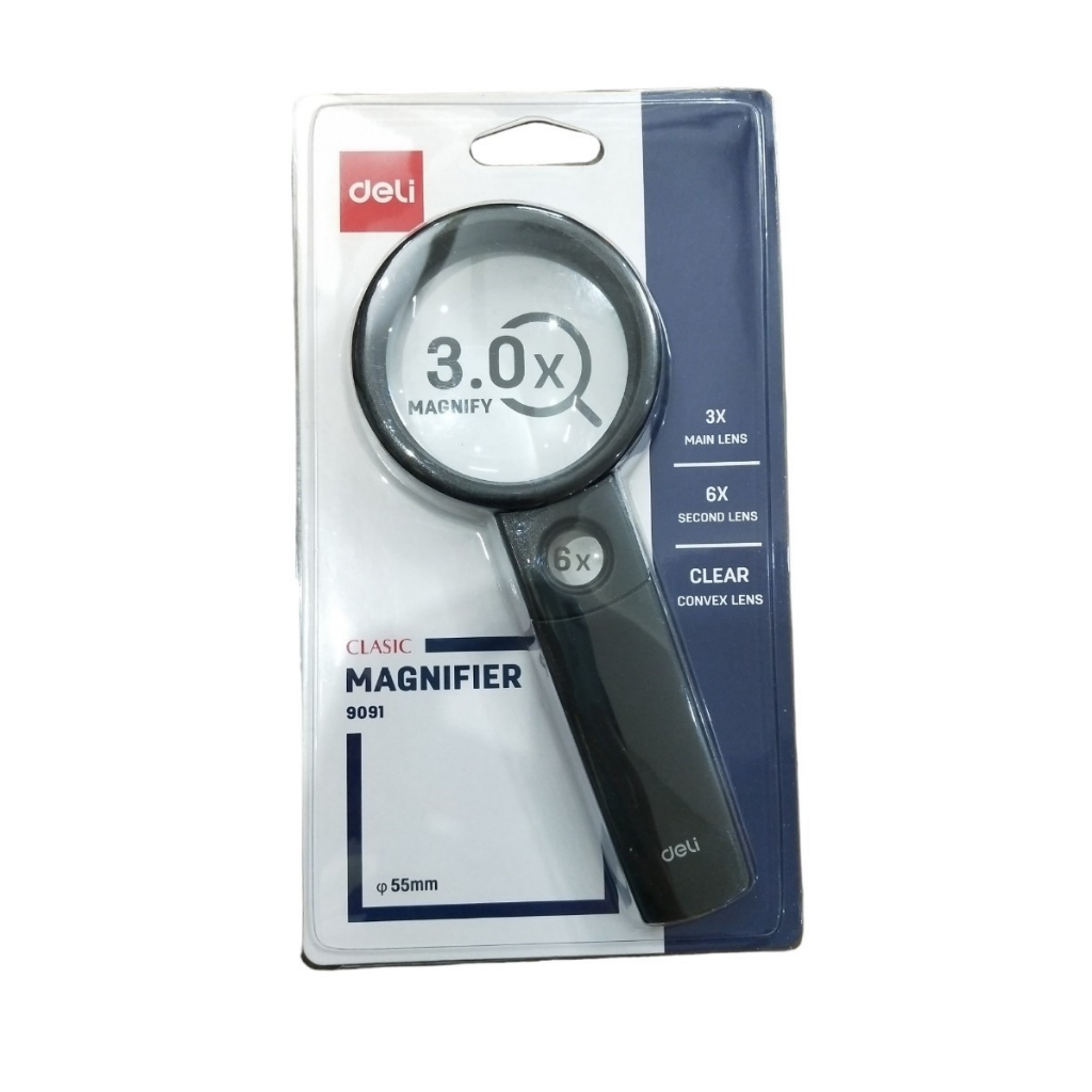 Kính lúp deli 9091 đường kính 55mm- cái