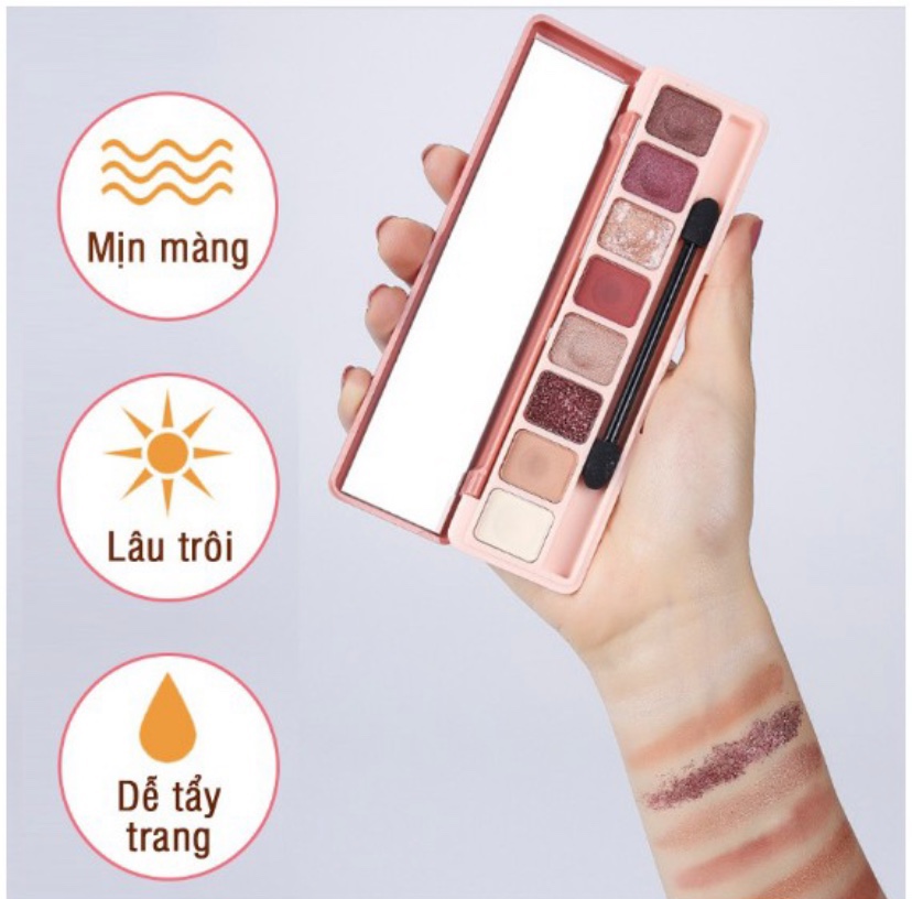 [HCM] bảng phấn mắt 8 ô lameila