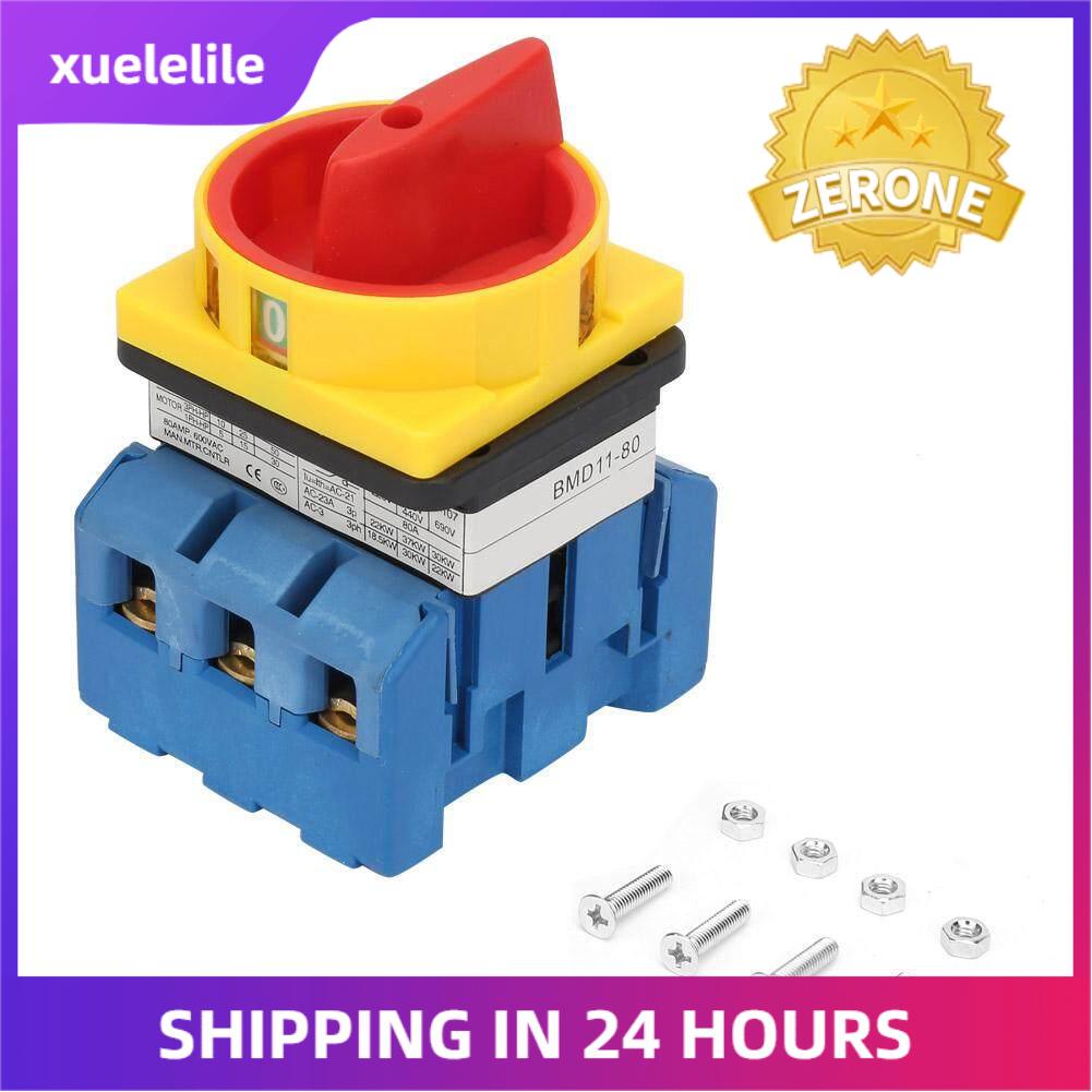 80A/100A Load Circuit Breaker Switch 3-Pole 2-Position Rotary Cam On-Off Power Switch