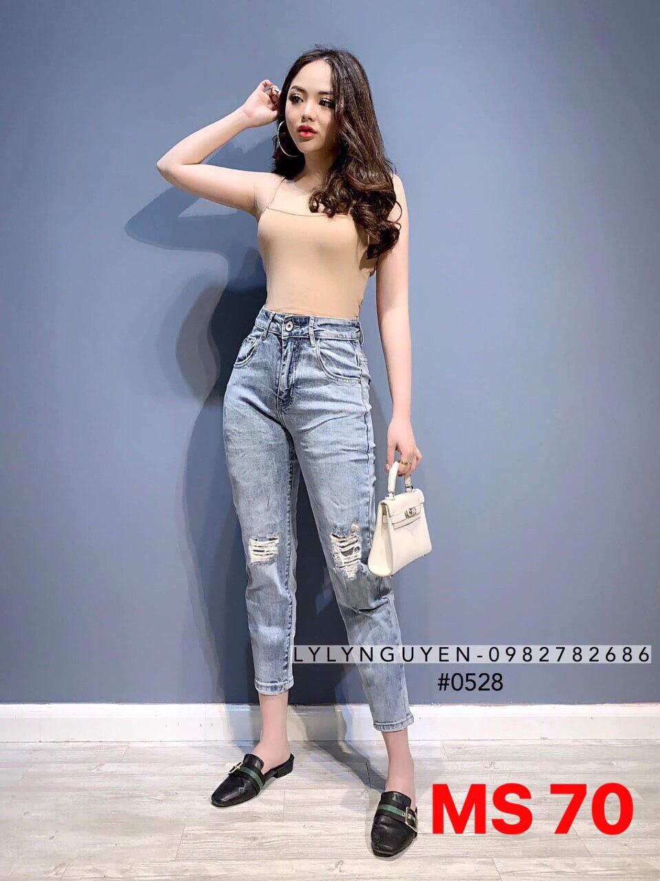Quần baggy jean nữ thời trang cao cấp luly fashion lf257