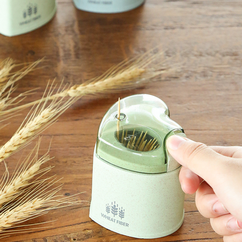 Hộp đựng tăm xỉa răng lúa mạch hình trái tim