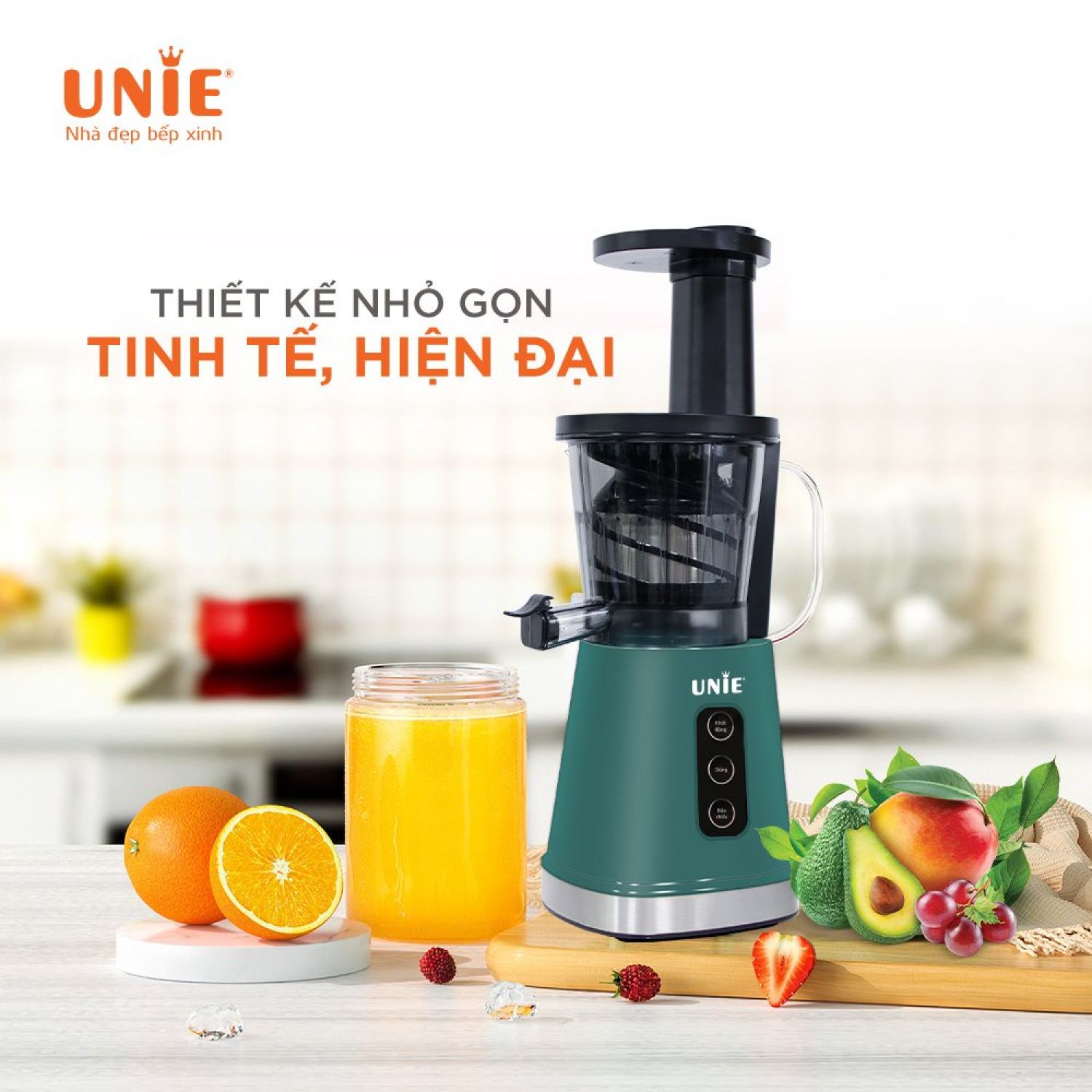 Máy ép chậm, máy ép hoa quả mini UNIE UE-525 BẢO HÀNH [ 12 tháng ]
